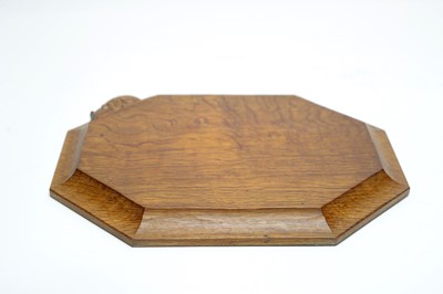 Lot 1333 - Robert 'Mouseman' Thompson, Kilburn: an octagonal cheese board