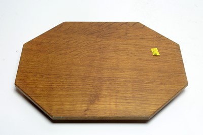 Lot 1333 - Robert 'Mouseman' Thompson, Kilburn: an octagonal cheese board