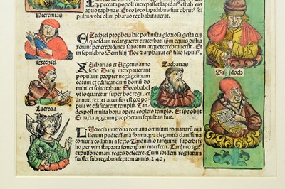 Lot 825 - A page of the Nuremberg Chronicle