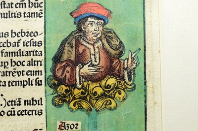 Lot 825 - A page of the Nuremberg Chronicle