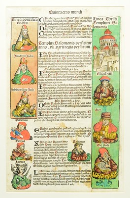 Lot 825 - A page of the Nuremberg Chronicle