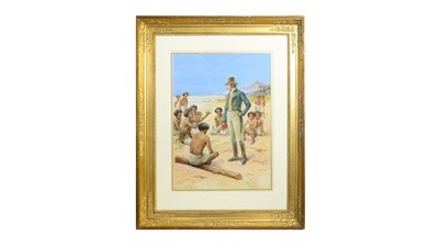 Lot 1046 - Evelyn Stuart Hardy - The Martyr of Polynesia | watercolour