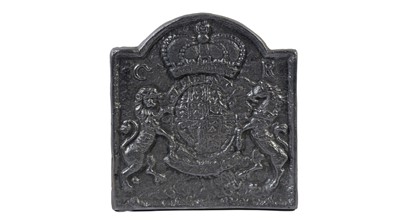 Lot 1306 - A 17th Century style cast-iron fireback