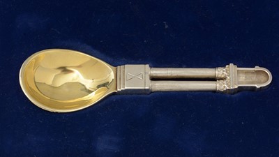 Lot 291 - An Elizabeth II silver limited edition caddy spoon