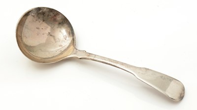 Lot 293 - A George III silver North Country provincial caddy spoon