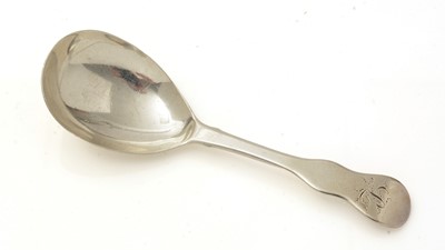 Lot 294 - A George III silver North Country provincial caddy spoon