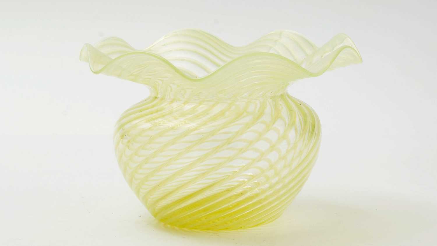 Lot 73 - Vaseline glass vase