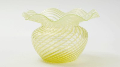 Lot 73 - Vaseline glass vase