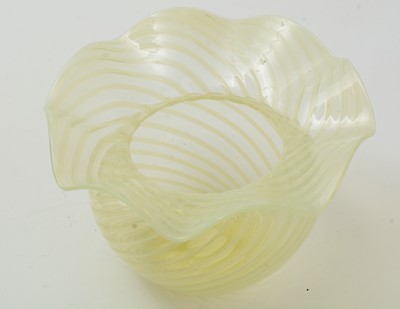 Lot 73 - Vaseline glass vase