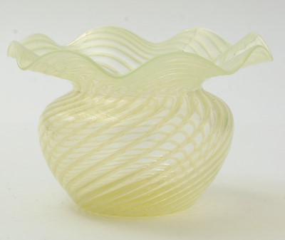 Lot 73 - Vaseline glass vase