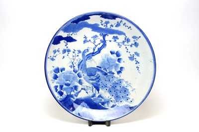 Lot 865 - Japanese blue and white charger