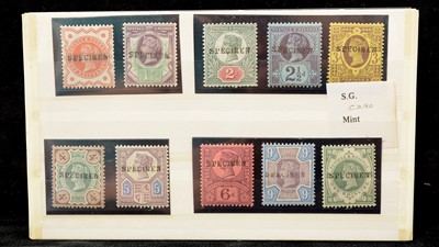 Lot 923 - GB QV 1887 Specimen part set, 1/2d.-1s., sg197-212, mounted mint.