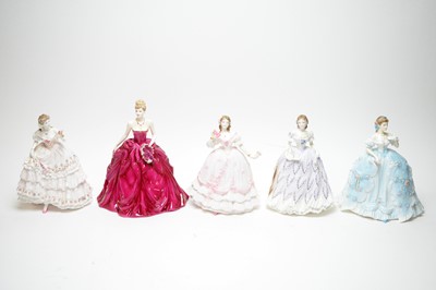 Lot 309 - A collection of Royal Worcester decorative ceramic figures of ladies