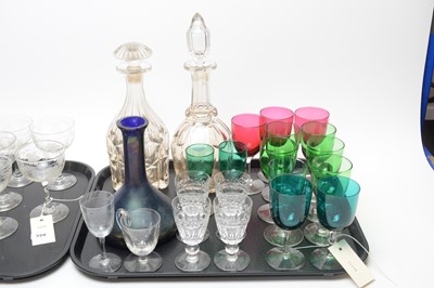 Lot 328 - A collection of etched and other glassware