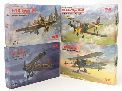 Lot 249 - Seven ICM model constructor kits