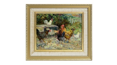 Lot 1198 - John Falconar Slater - A New Addition to the Flock | oil