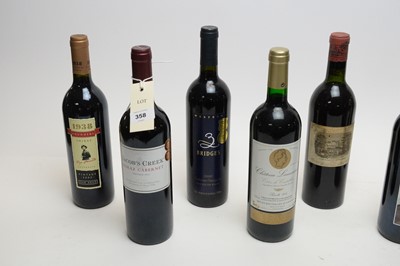 Lot 358 - A collection of eight bottles of red wine