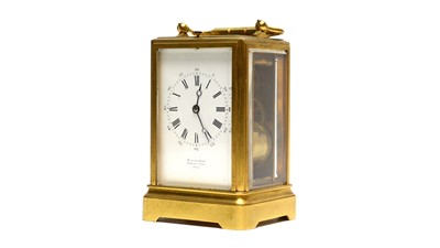 Lot 1260 - A late 19th Century repeating carriage clock, by Klaftenberger