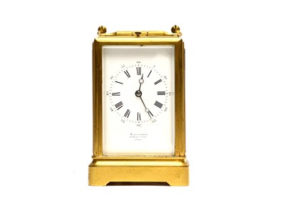 Lot 1260 - A late 19th Century repeating carriage clock, by Klaftenberger