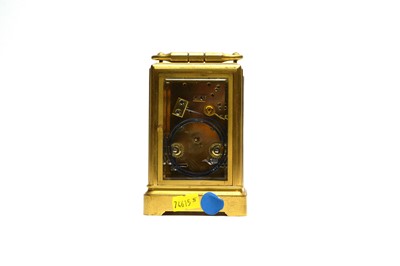 Lot 1260 - A late 19th Century repeating carriage clock, by Klaftenberger