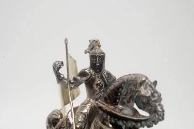Lot 149 - A silver mounted Italian knight on horseback