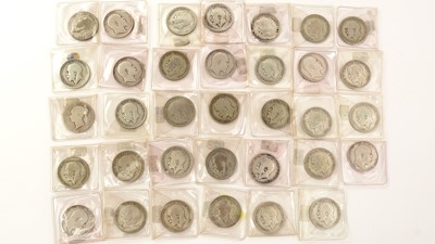 Lot 848 - A selection of first half 20th Century half-crowns