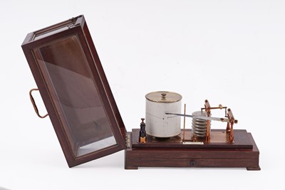 Lot 126 - An early 20th Century mahogany cased barograph
