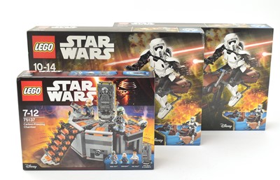 Lot 344 - Three LEGO Star Wars sets.