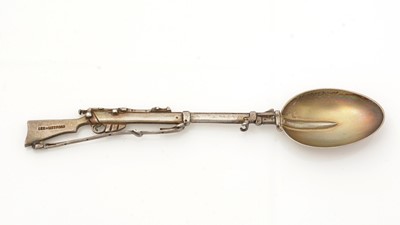 Lot 350 - A late Victorian silver-gilt novelty teaspoon