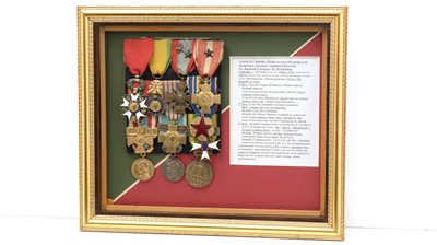 Lot 1027 - A group of medals awarded to an anonymous Adjudant-Chef de Parachutiste