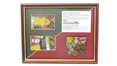 Lot 1028 - Medal group awarded to Sg/Chef Mercas 1e B.E.P. Parachutists Legion