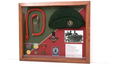 Lot 1029 - Group of medals and other items awarded to Caporal Chef Laroche