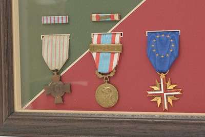 Lot 1031 - A group of medals and affects awarded to Caporal Chef Salvatore Lobianco