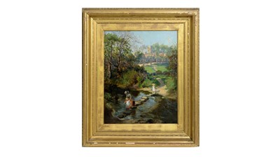 Lot 1176 - Ralph Hedley - Ovingham | oil