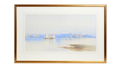 Lot 1068 - Angelos Giallina - Off the Coast of Corfu | watercolour