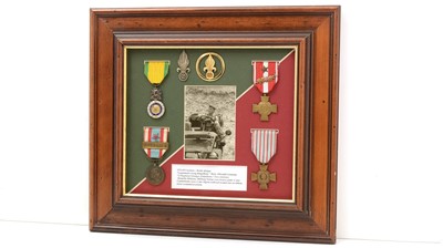 Lot 1037 - The medals and effects of Legionnaire Georg Ringelberg, 2e Regiment Etanger d'Infanterie