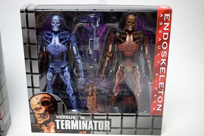 Lot 379 - A collection of Neca and Playmates Toys Terminator figures.