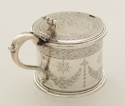 Lot 38 - A Victorian silver mustard pot