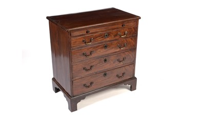 Lot 1374 - A George III mahogany bachelor's chest