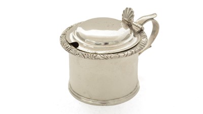 Lot 50 - A George III/IV silver Scottish provincial mustard pot