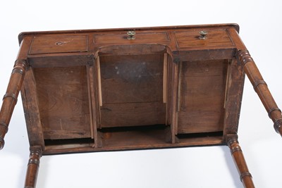 Lot 1377 - A Regency mahogany tray-top side table