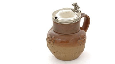 Lot 754 - A Victorian Doulton Lambeth stoneware mustard pot