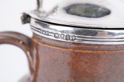 Lot 434 - A Victorian Doulton Lambeth stoneware mustard pot