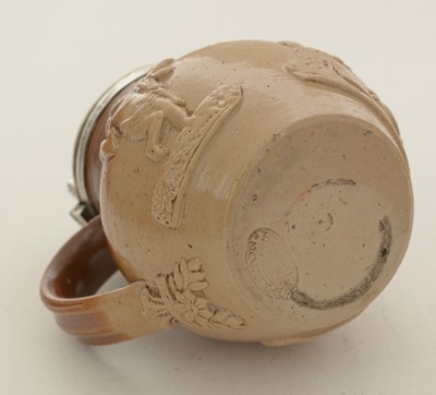 Lot 434 - A Victorian Doulton Lambeth stoneware mustard pot