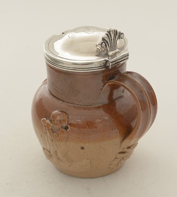 Lot 434 - A Victorian Doulton Lambeth stoneware mustard pot
