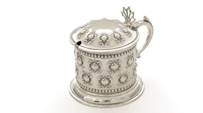Lot 55 - A Victorian silver mustard pot