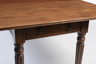 Lot 930 - An unusual late Georgian mahogany extending Pembroke dining table