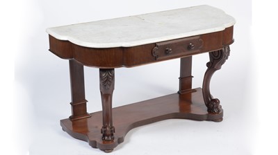 Lot 1399 - A Victorian marble topped wash stand