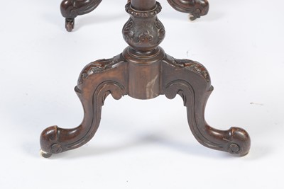Lot 1400 - A Victorian burr walnut centre table