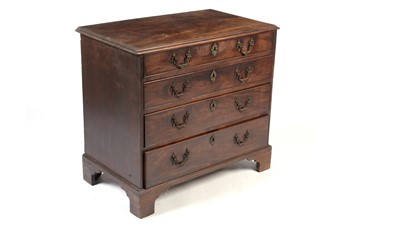 Lot 1404 - A George III mahogany chest of drawers